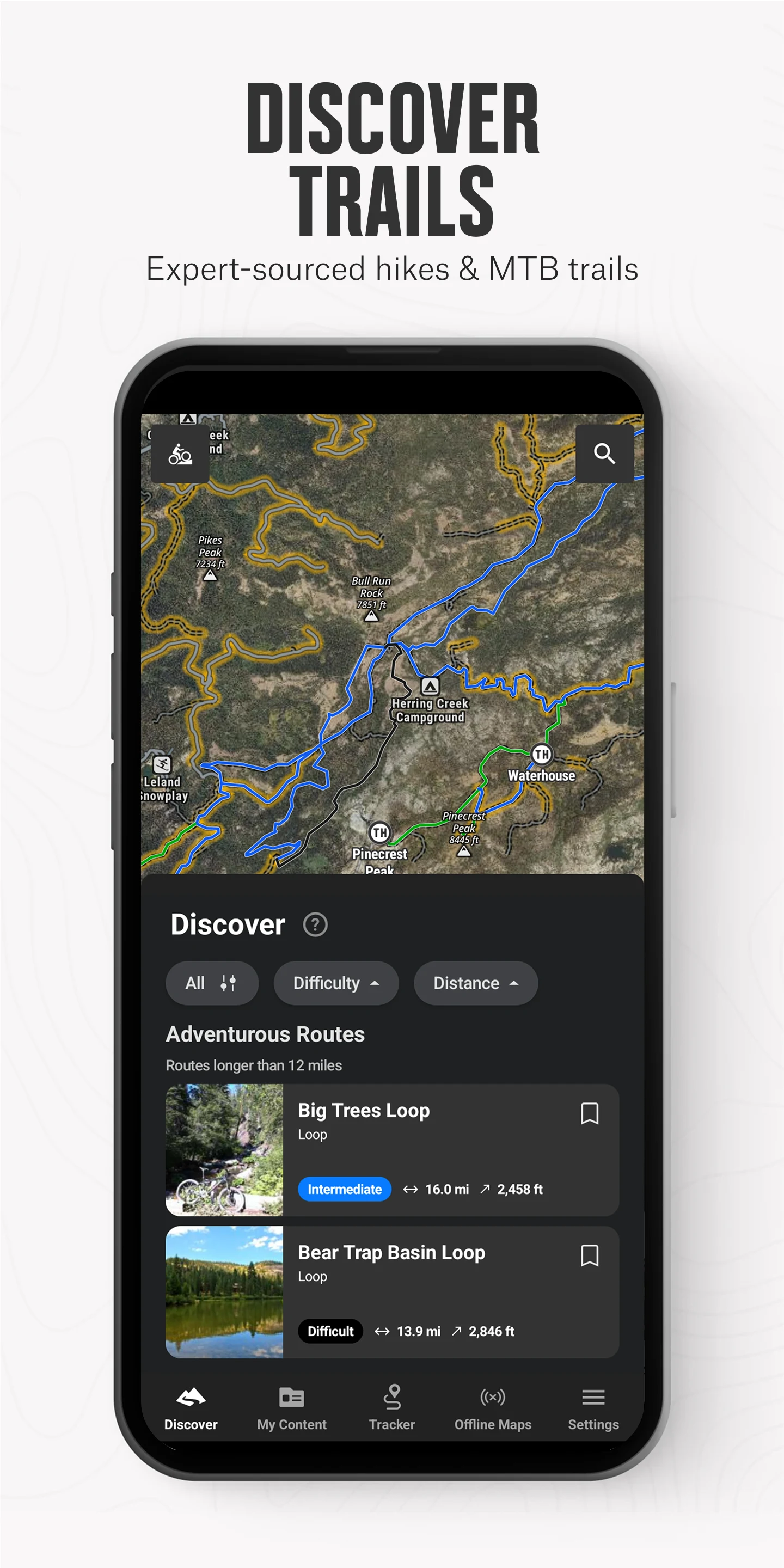 onX Backcountry Trail Maps GPS screenshot